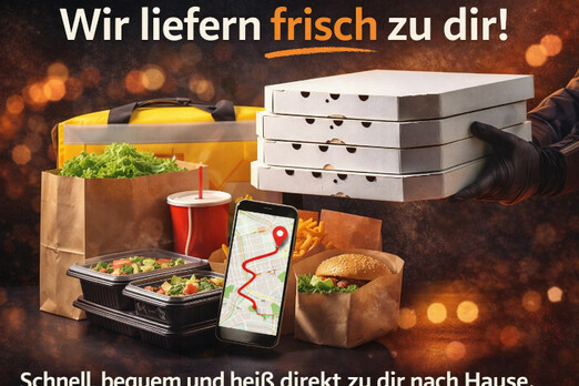 Lieferung von Pizza und Essen nach Hause im Zustellgebiet von La Cantina Hallein